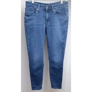 Universal Thread Womens 8 31x27 Skinny Dark Wash Blue Mid Rise Jeans Target 2016